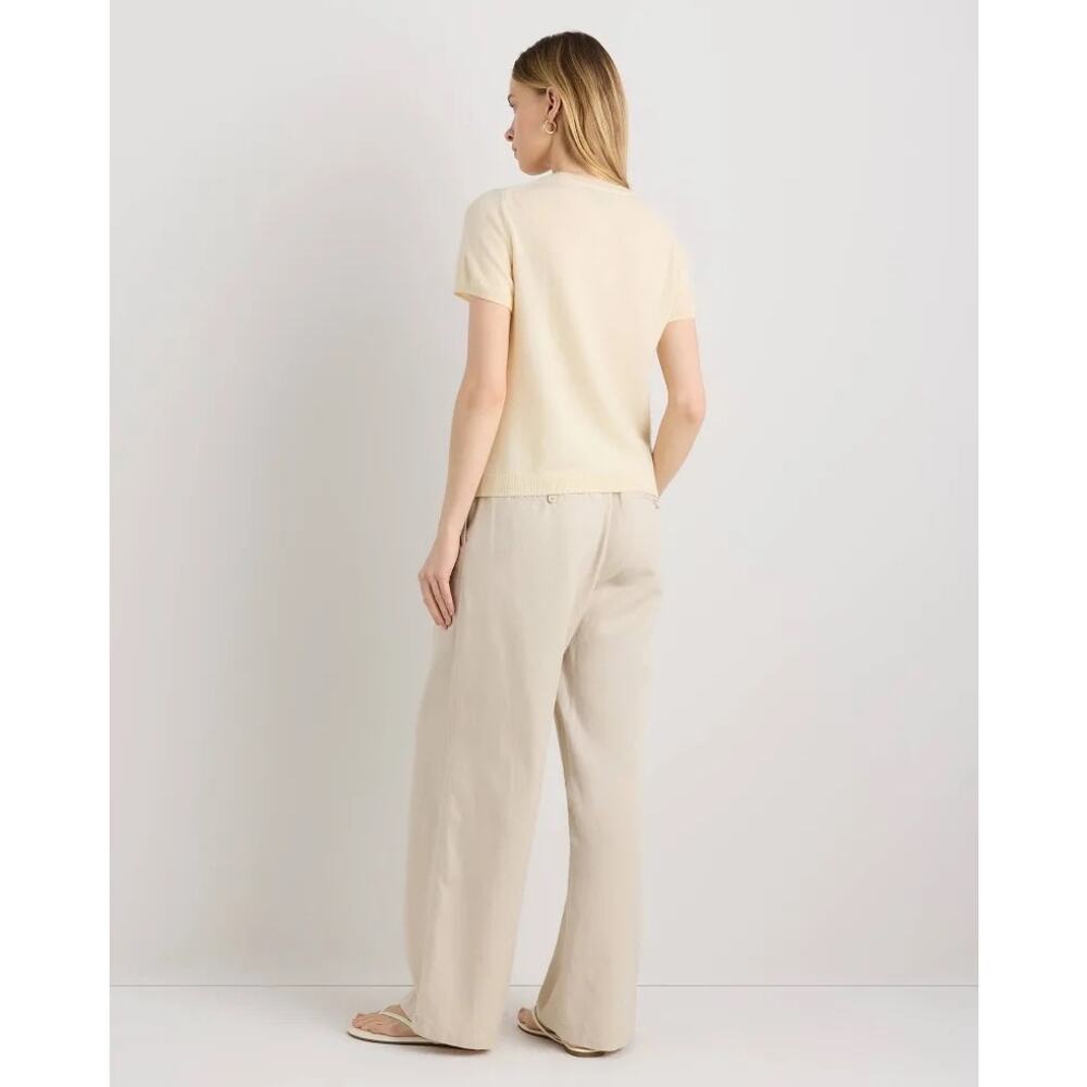 Quince Womens Small Mongolian Cashmere Tee Short Sleeve Minimalist Contemporary - Picture 2 of 8